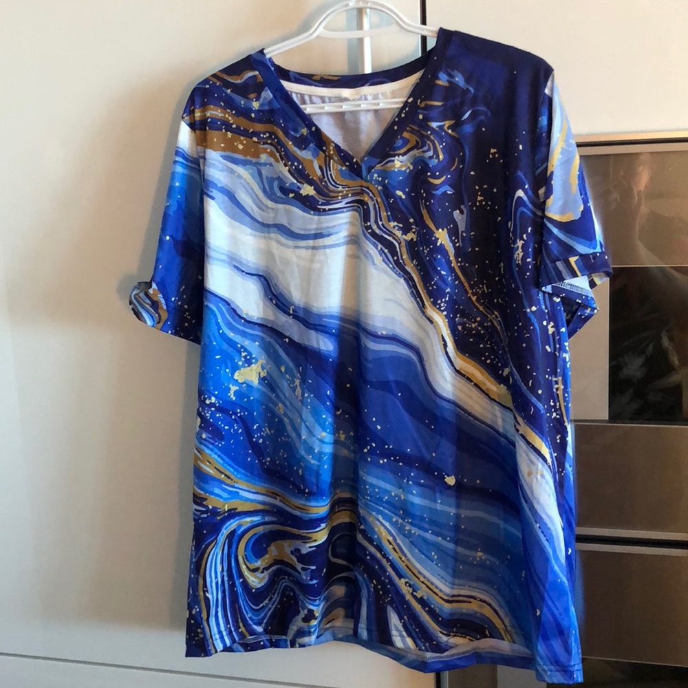 Blue blouse 2xl